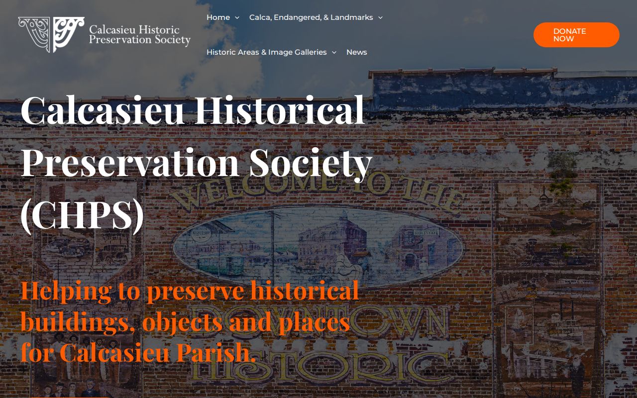 Calcasieu Historical Preservation Society website and local preservation resources